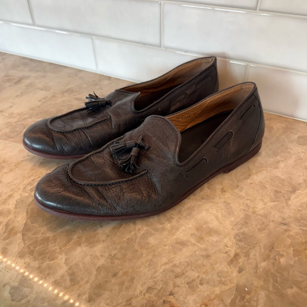 Salvatore Ferragamo Leather Loafers with Tassels